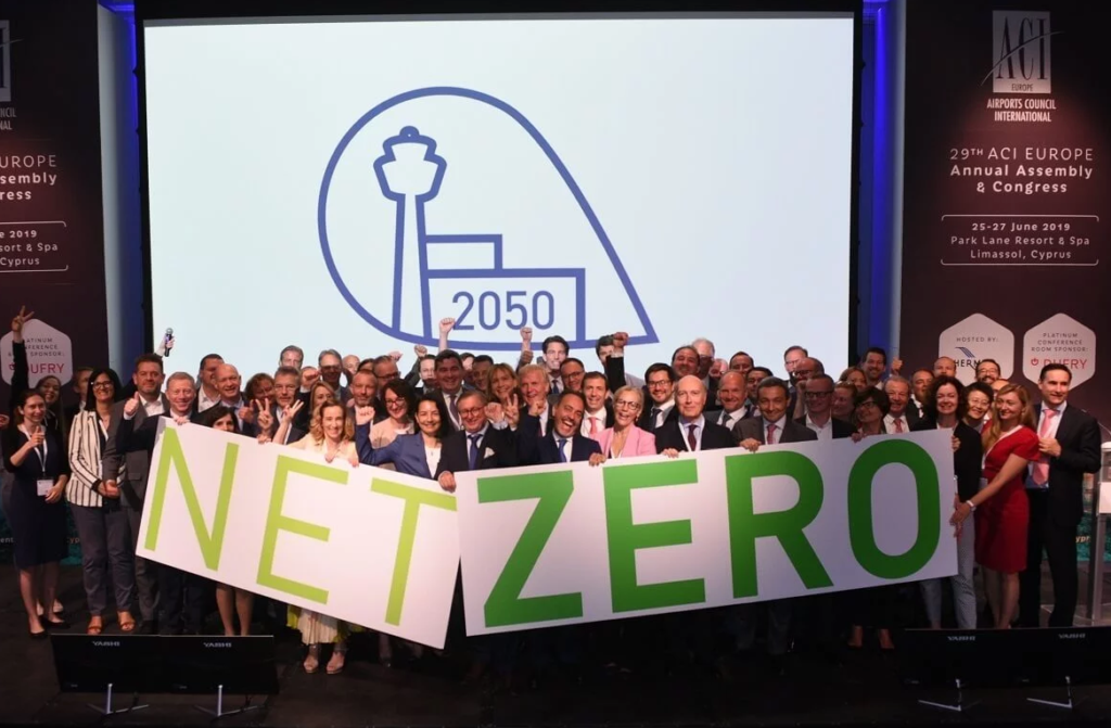 ACI Europe net zero carbon 2050 1024x671 - Aeropuertos Europeos Firman el Objetivo de Cero Emisiones de Carbono en 2050