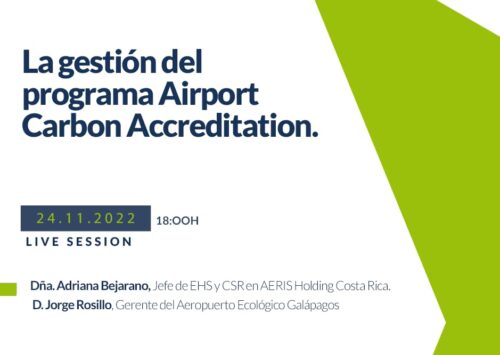Webinar sobre La gestión del programa Airport Carbon Accreditation