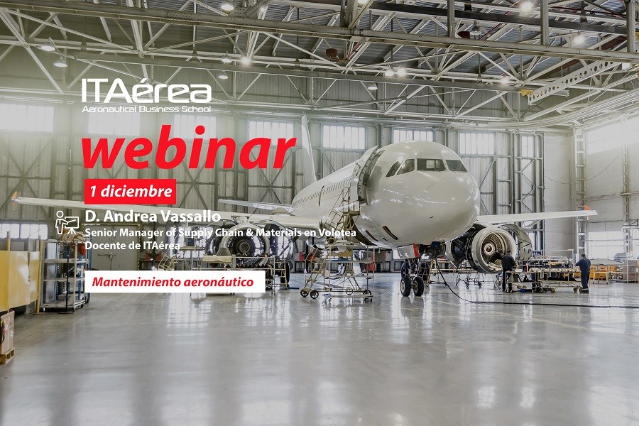 Noticia webinar Andrea - Sesión en directo sobre Mantenimiento aeronáutico