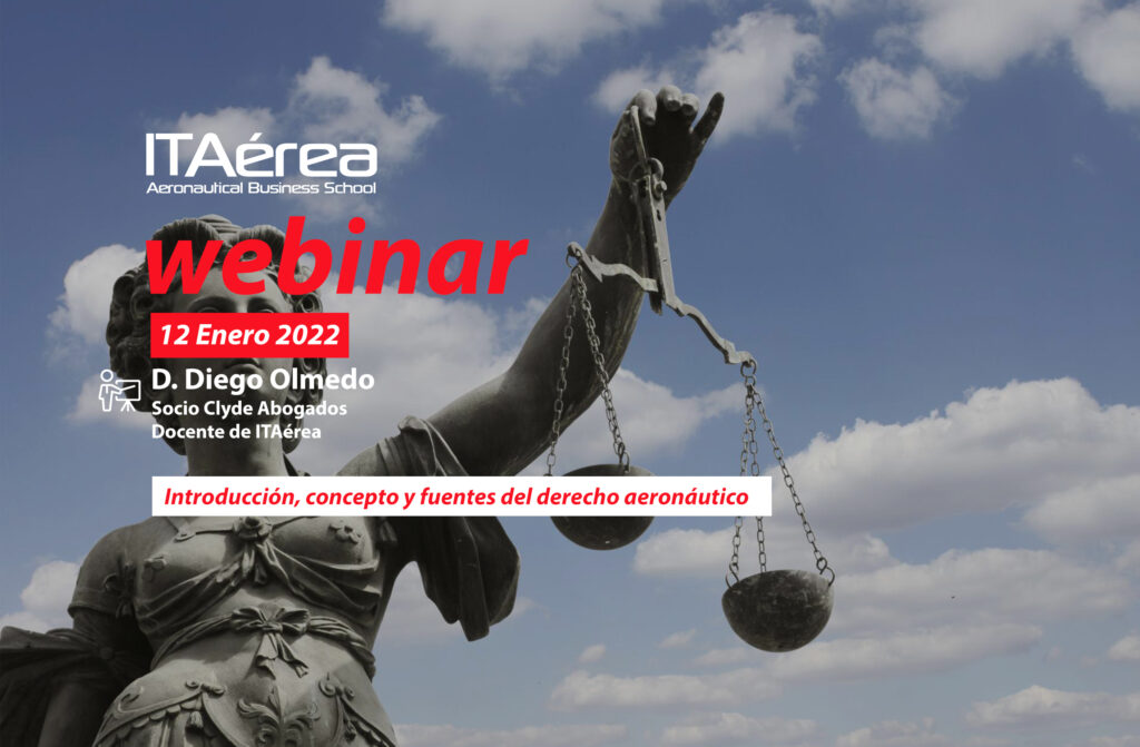Noticia webinar Diego 1024x671 - Sesión en directo sobre Introducción, concepto y fuentes del derecho aeronáutico