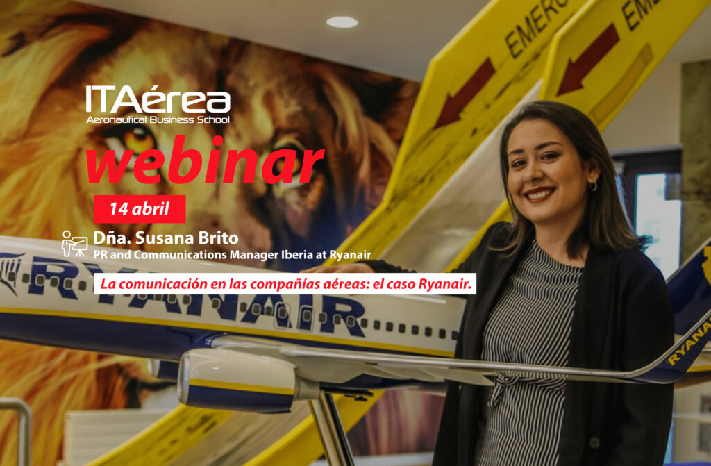 WEBINAR 14 abril Susana Brito 1024x671 - Webinar sobre la comunicación en las compañías aéreas: el caso Ryanair