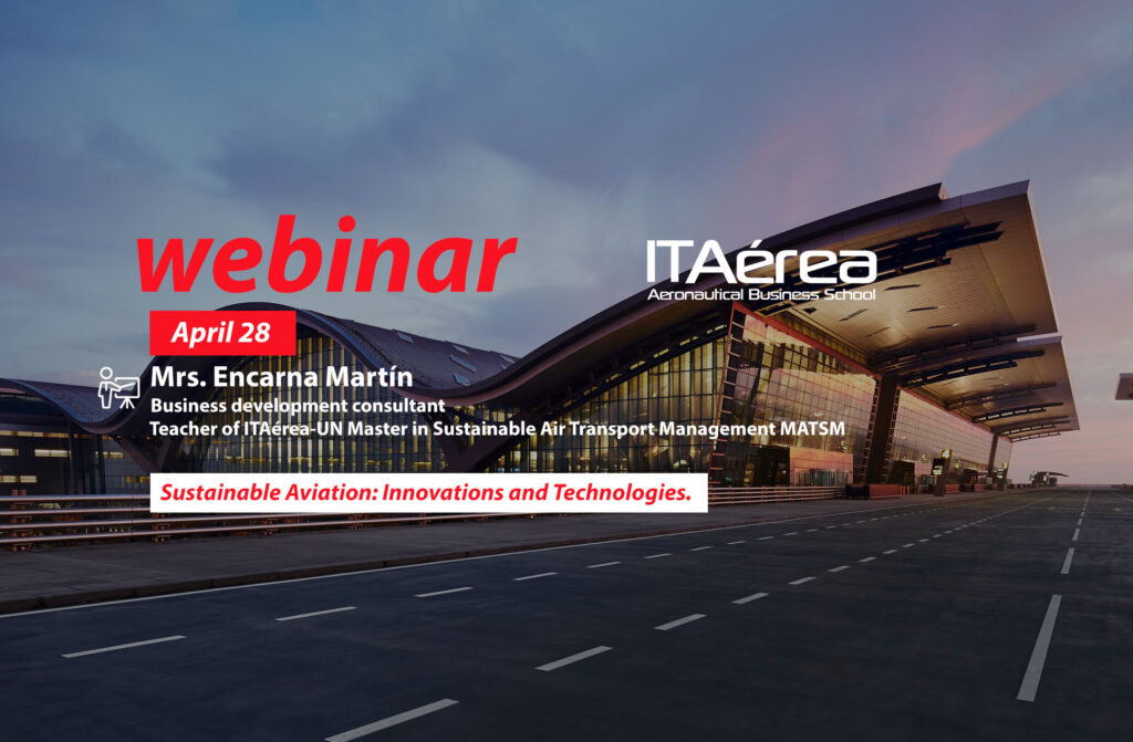 WEBINAR 28 April Encarna Martín 1024x671 - Webinar sobre aviación sostenible, innovaciones y tecnologías