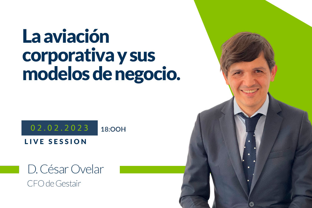 Webinar sobre la aviación corporativa y sus modelos de negocio