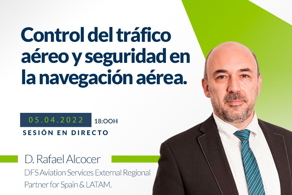 D. Rafael Alcocer, ponente del webinar sobre control del tráfico aéreo y seguridad en la navegación