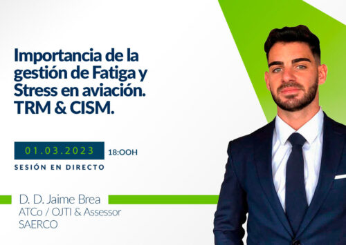 Nuevo webinar sobre la importancia de la gestión de fatiga y stress en aviación. TRM & CISM
