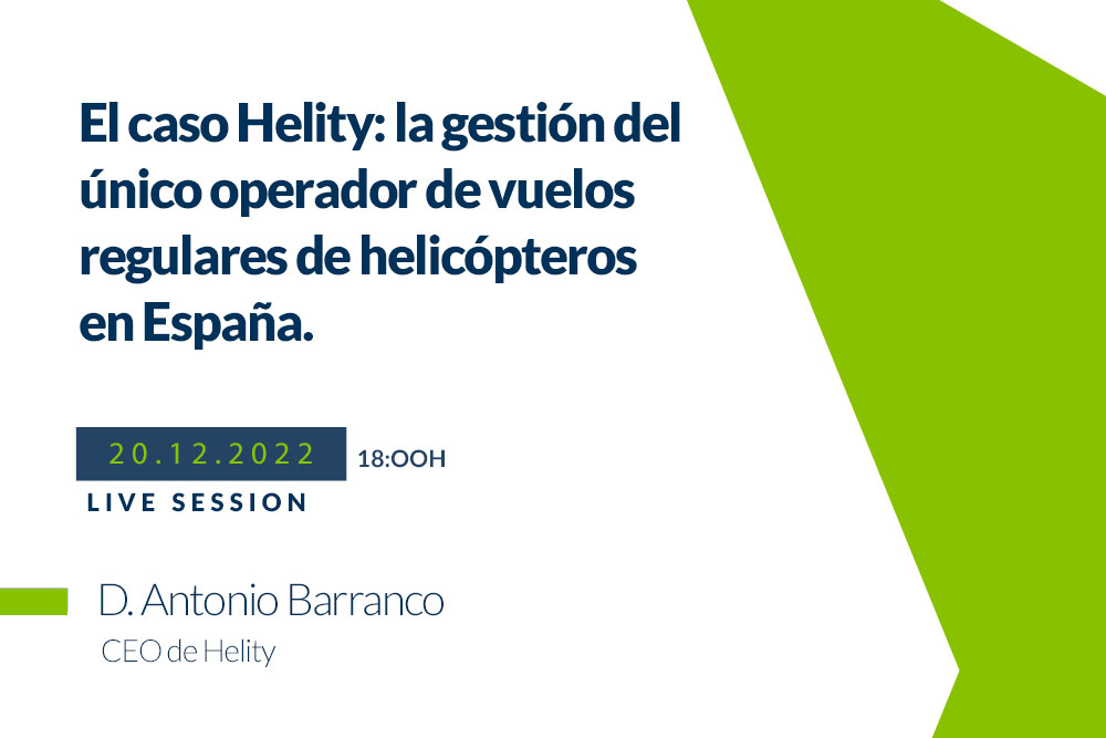 Webinar sobre el caso Helity y la gestión del único operador de vuelos regulares de helicópteros en España