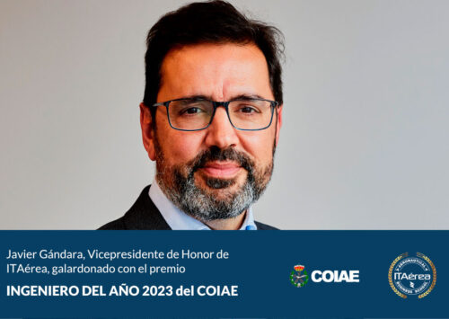Javier Gándara, Vicepresidente de Honor de ITAérea, galardonado con el premio INGENIERO DEL AÑO 2023 del COIAE