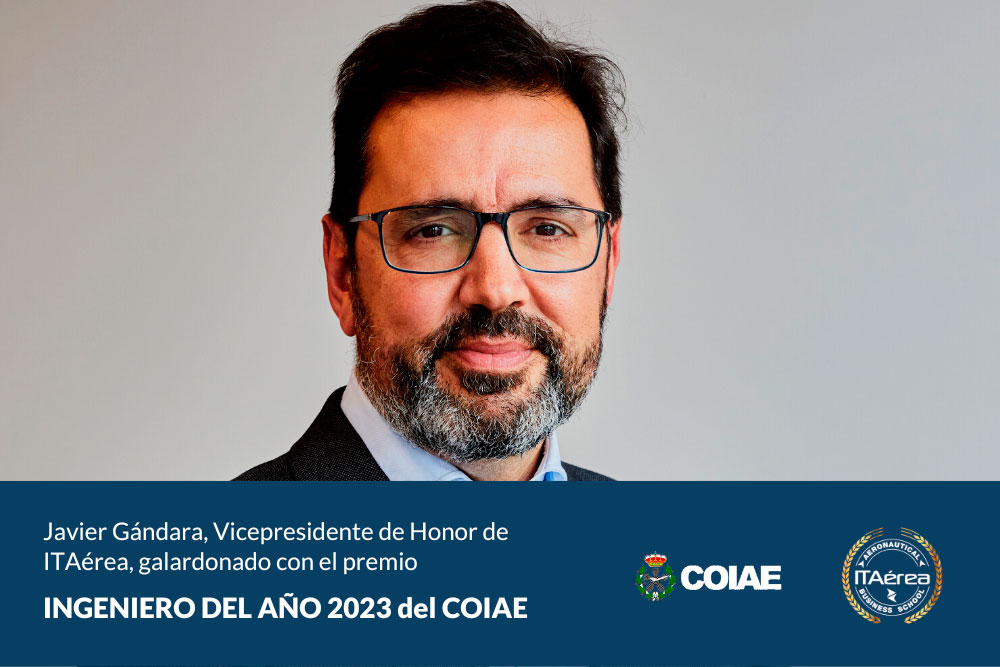 Javier Gándara, ganador del premio al ingeniero del año 2023 del COIAE