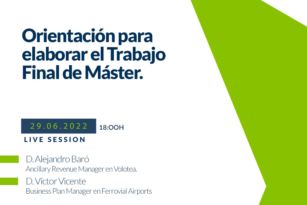 Webinar sobre orientación para elaborar el Trabajo Final de Máster.