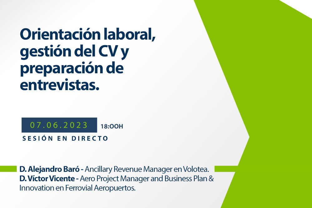 Webinar sobre Orientación laboral, gestión del CV y preparación de entrevistas