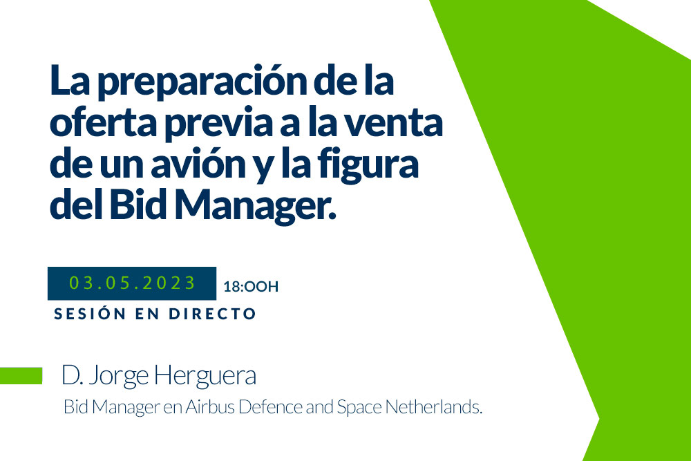 Webinar sobre la preparación de la oferta previa a la venta de un avión y la figura del Bid Manager