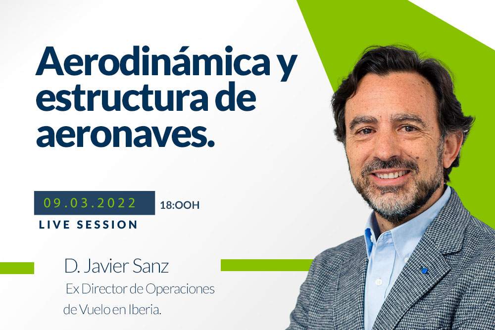 Javier Sanz, ponente del webinar sobre aerodinámica y estructura de aeronaves